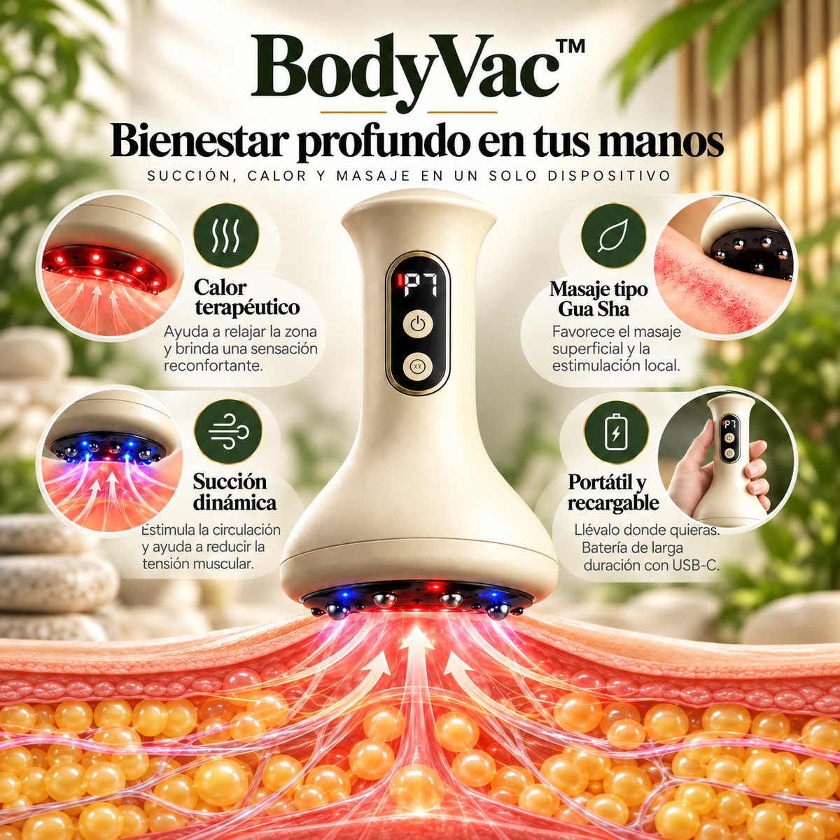 BodyVac™ - Masajeador corporal con Succión