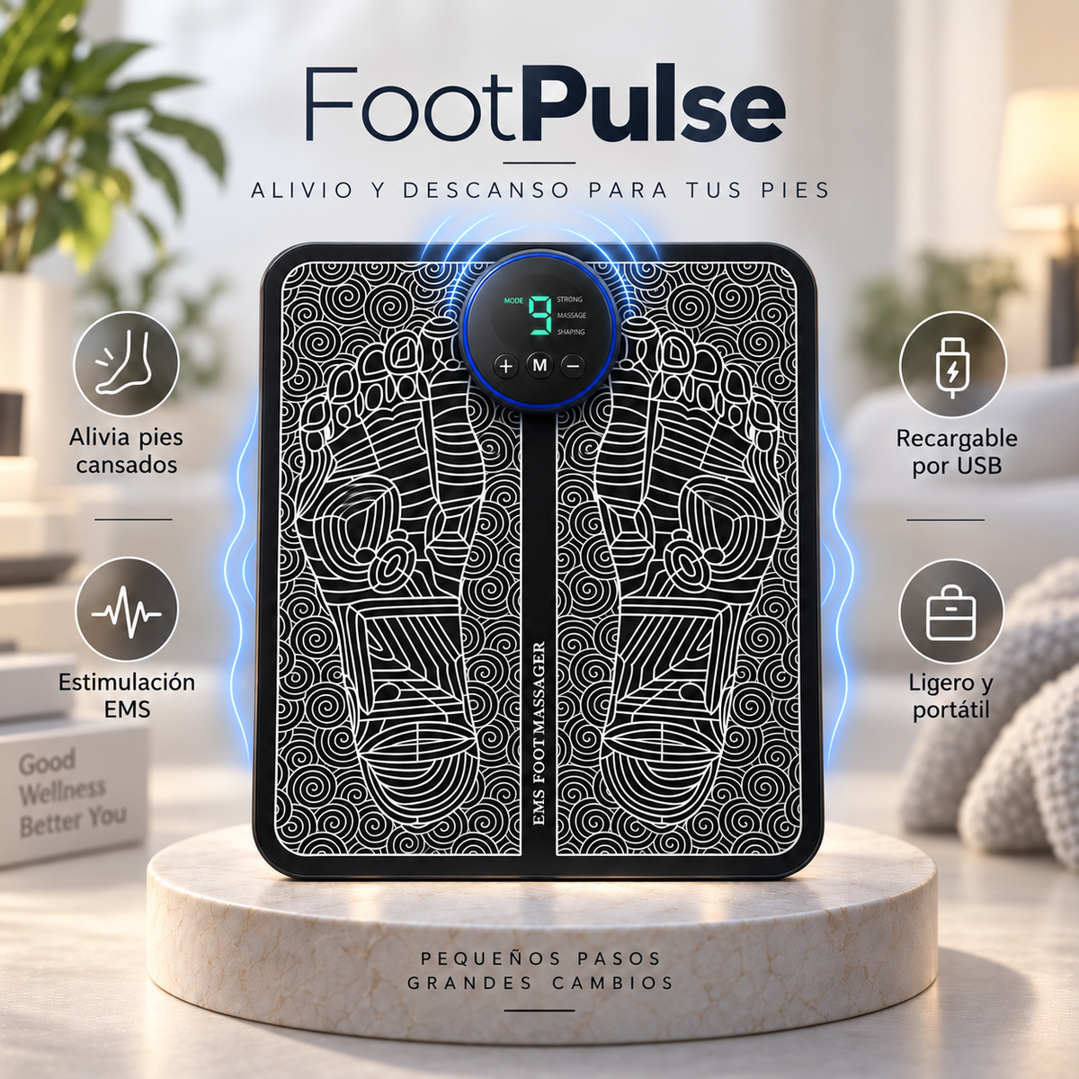 FootPulse™ – Masajeador Eléctrico de Pies