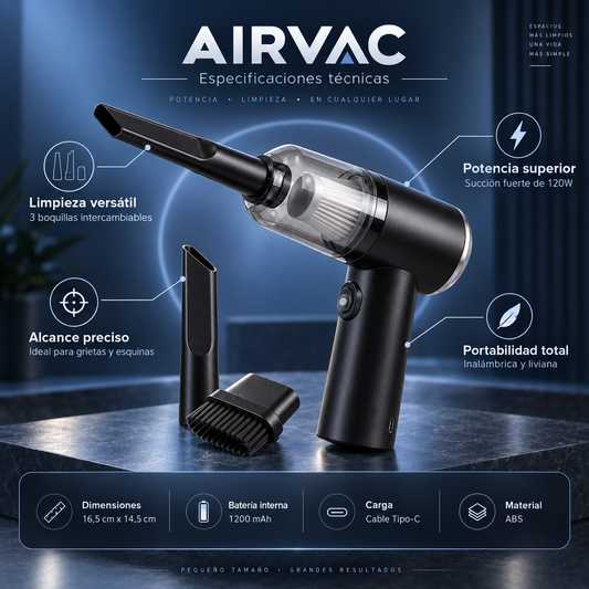 AirVac - Aspiradora Portátil