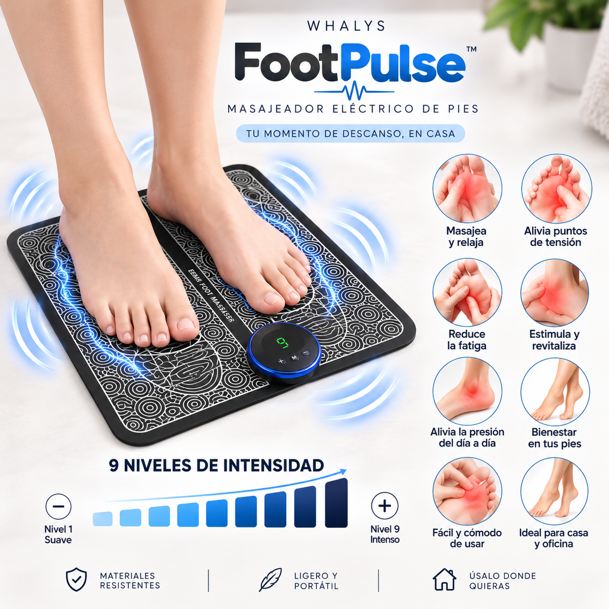 FootPulse™ – Masajeador Eléctrico de Pies