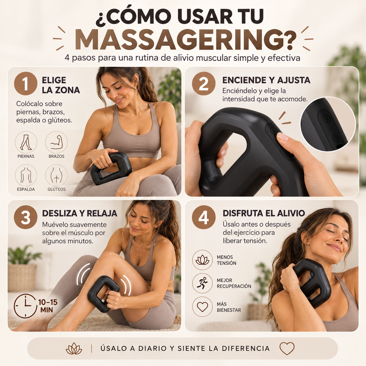MassageRing — Menos tensión, Más bienestar