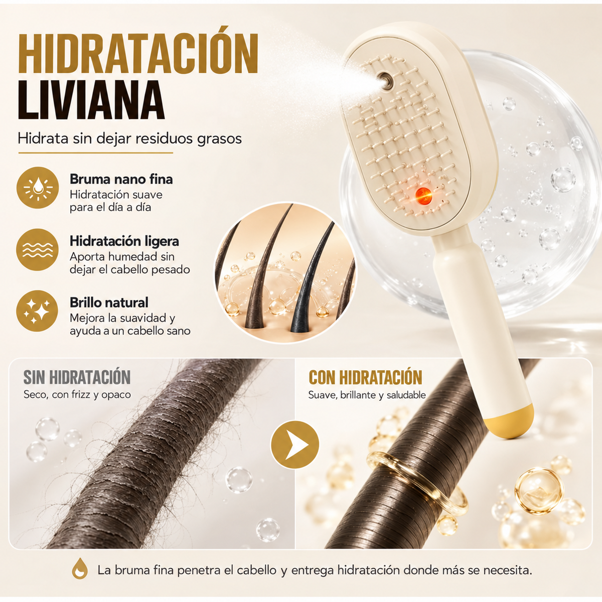 FrizzMist™ – Cepillo Vaporizador Anti-Frizz